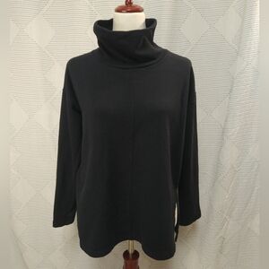 GAP Black Funnel Neck Turtleneck Women's Long Sleeve Size Small